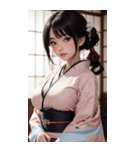 唯美着物の女の子写真2（個別スタンプ：7）