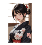 唯美着物の女の子写真2（個別スタンプ：10）