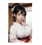 唯美着物の女の子写真2（個別スタンプ：14）