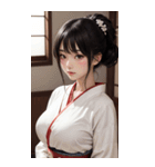 唯美着物の女の子写真2（個別スタンプ：15）