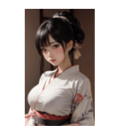 唯美着物の女の子写真2（個別スタンプ：22）