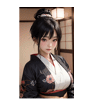 唯美着物の女の子写真2（個別スタンプ：23）