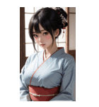唯美着物の女の子写真2（個別スタンプ：25）