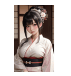 唯美着物の女の子写真2（個別スタンプ：27）
