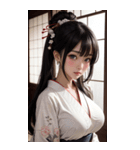 唯美着物の女の子写真2（個別スタンプ：30）