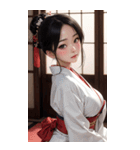 唯美着物の女の子写真2（個別スタンプ：31）