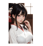 唯美着物の女の子写真2（個別スタンプ：39）