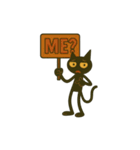 黒猫×看板で伝える英語スタンプ（個別スタンプ：30）