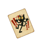 けだる黒猫の英語看板＆ポスタースタンプ（個別スタンプ：25）