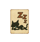 けだる黒猫の英語看板＆ポスタースタンプ（個別スタンプ：28）