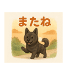 ほんわか甲斐犬（個別スタンプ：5）