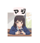 スマホ女子の日常使い（個別スタンプ：1）