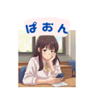 スマホ女子の日常使い（個別スタンプ：8）