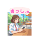 スマホ女子の日常使い（個別スタンプ：11）