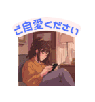 スマホ女子の日常使い（個別スタンプ：12）