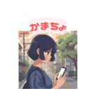 スマホ女子の日常使い（個別スタンプ：22）
