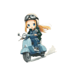 バイクおで娘の日常（個別スタンプ：2）