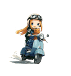 バイクおで娘の日常（個別スタンプ：10）