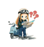 バイクおで娘の日常（個別スタンプ：13）