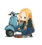 バイクおで娘の日常（個別スタンプ：37）