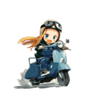 バイクおで娘の日常（個別スタンプ：40）