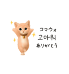 にゃんこハングル♡韓国語でおしゃべり（個別スタンプ：5）