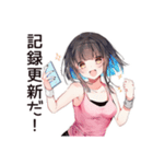 ダイエッター女子の熱い決意（個別スタンプ：36）