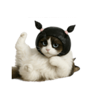 ビニール袋で束ねられた猫 （NT）（個別スタンプ：1）