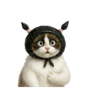 ビニール袋で束ねられた猫 （NT）（個別スタンプ：3）