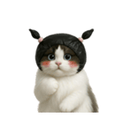 ビニール袋で束ねられた猫 （NT）（個別スタンプ：4）
