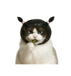 ビニール袋で束ねられた猫 （NT）（個別スタンプ：9）