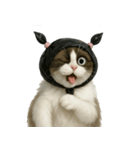 ビニール袋で束ねられた猫 （NT）（個別スタンプ：18）
