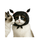 ビニール袋で束ねられた猫 （NT）（個別スタンプ：19）