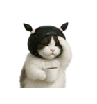ビニール袋で束ねられた猫 （NT）（個別スタンプ：21）