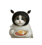 ビニール袋で束ねられた猫 （NT）（個別スタンプ：22）
