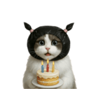 ビニール袋で束ねられた猫 （NT）（個別スタンプ：25）