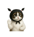 ビニール袋で束ねられた猫 （NT）（個別スタンプ：32）