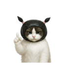 ビニール袋で束ねられた猫 （NT）（個別スタンプ：34）