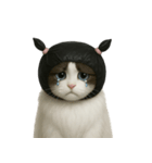 ビニール袋で束ねられた猫 （NT）（個別スタンプ：36）
