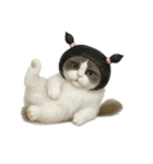 ビニール袋で束ねられた猫 （NT）（個別スタンプ：37）