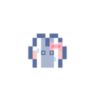 お顔うしゃぎ！！4 ピンク（個別スタンプ：4）