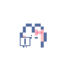 お顔うしゃぎ！！4 ピンク（個別スタンプ：15）