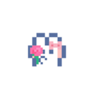 お顔うしゃぎ！！4 ピンク（個別スタンプ：25）