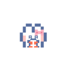 お顔うしゃぎ！！4 ピンク（個別スタンプ：27）