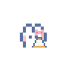 お顔うしゃぎ！！4 ピンク（個別スタンプ：32）