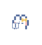 お顔うしゃぎ！！4 黄色（個別スタンプ：15）