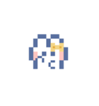 お顔うしゃぎ！！4 黄色（個別スタンプ：24）
