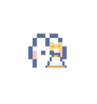 お顔うしゃぎ！！4 黄色（個別スタンプ：32）