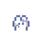 お顔うしゃぎ！！4 紫色（個別スタンプ：1）