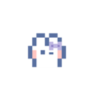 お顔うしゃぎ！！4 紫色（個別スタンプ：2）
